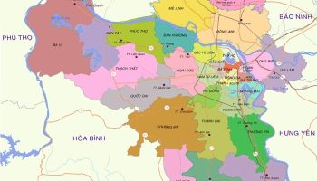 Bản đồ hành chính của Hà Nội